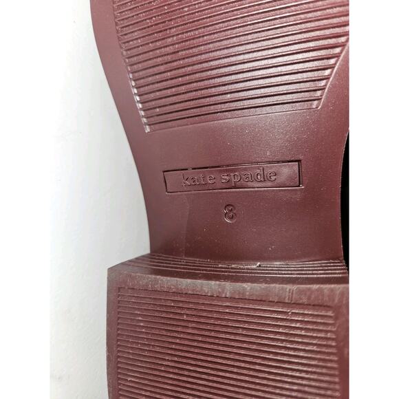 KATE SPADE Solstice Rain Boots in Cherrywood Size 8 EUC - Picture 10 of 11